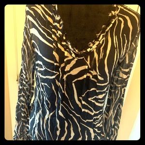 Tahari silk blouse
